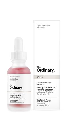 AHA 30% + BHA 2% Peeling Solution - 30mlDRUNK ELEPHANT BABY FACIAL DUPE The Ordinary Peeling Solution, Peeling Facial, Peeling Solution, Retinoic Acid, Deep Exfoliation, Daucus Carota, Clear Pores, Glow Skin, Facial Exfoliator