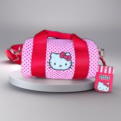 Nwt Hello Kitty Crossbody Bag Pink With Red Polka Dots And Red Strap/Handle Hello Kitty Bags, Hello Kitty Y2k, Hello Kitty Purse, Kitty Items, Hello Kitty Bag, Plush Backpack, Hello Kitty My Melody, Hello Kitty Items, Side Bags