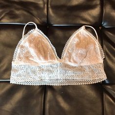 Never Worn, I Accidentally Ripped The Tags Off Before Trying It On. Just A Bit Too Small For Me :( But It’s Super Cute! The Straps Are Adjustable And Padding Can Also Be Inserted. I Accidentally, Victoria Secrets, Victoria Secret Bras, White Cream, Cream White, Victoria Secret, Women's Intimates, Victoria's Secret, Super Cute