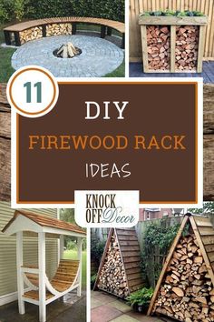 diy firewood rack ideas that are easy to make and great for the backyard