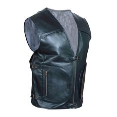 Mens PURE COWS LEATHER Waistcoat Gilet Vest 2 Zipped PocketsHeavy Duty ZipperZippered Front fasteningFully Lined Mens PURE COWS LEATHER Waistcoat Gilet VestWE ONLY USE 100% GENUINE LEATHER IN THE CONSTRUCTION OF OUR VESTS. WE NEVER USE *PU LEATHER* or *FAUX LEATHER* Made to Order and Shipped within 7 working days This Gilet is the latest in our range of male/gay/biker inventory. Hand Constructed from Quality Grade Cows leather it feature the same quality & design that's found in our other hand-made items. A beautifully designed waistcoat for every occasion. It's FULLY LINED in a cooling polyester and features a 2 zipped pockets/pouches and a zipped & buckled front closure 2 Zipped PocketsHeavy Duty ZipperZippered Front fasteningFully Lined SIZING: Please measure your bare chest accurately Biker Vest With Zipper Closure For Fall, Sleeveless Biker Outerwear With Zipper Closure, Fitted Moto Vest For Winter, Winter Biker Vest With Pockets, Fitted Winter Motorcycling Vest, Fall Biker Vest, Biker Style Sleeveless Vest With Zipper Closure, Winter Biker Events Vest Outerwear, Sleeveless Biker Vest With Zipper Closure