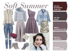 Soft Summer Casual Outfits, Soft Summer Outfits Wardrobes, Soft Summer Wardrobe, Soft Summer Outfits Inspiration