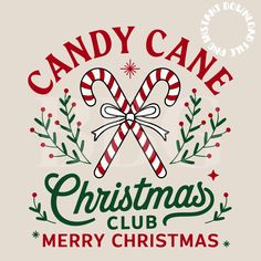 the candy cane christmas club logo