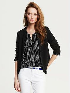 Open Stitch Cardigan | Banana Republic Chic Stretch Crew Neck Cardigan, Spring Knit Cardigan For Work, Knit Top For Business Casual Spring, Knit Tops For Business Casual In Spring, Versatile Stretch Cardigan For Work, Classic Stretch Cardigan For Fall, Fitted Casual Cardigan For Work, Casual Fitted Cardigan For Workwear, Classic Stretch Cardigan For Layering