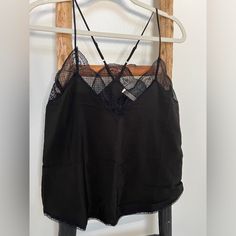 Vici Lovestitch Black Sheer Cami Size Small Feminine Lace Detail Adjustable Straps Can Be Styled So Many Ways! Curved Hem Nwot Never Worn Excellent Condition Black Lace Trim Camisole For Date Night, Black Lace Trim Top For Date Night, Date Night Cami Top With Lace Trim, Lace Trim Cami Top For Date Night, Date Night Lace Trim Cami Top, Black Lace Top Camisole For Night Out, Floral Cami Top, Womens Camisoles, Floral Cami