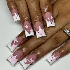 Prom Nails Classy, French Duck Nails, Nails Duck, Nails Back To School, Nail Aesthetics, Nails Star, Nails Vacation, Nails Birthday, Nails Classy