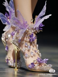 Fairy Heels, Whimsical Shoes, Fairy Shoes, Cute Shoes Heels, Fancy Shoes, Girly Shoes, Aesthetic Shoes