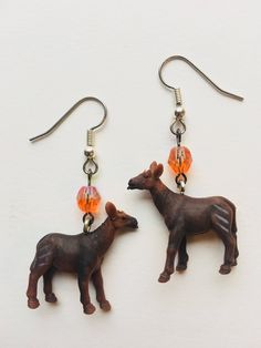 Okapi earrings Miniatures, Novelty Christmas, Christmas Ornaments, Holiday Decor, Christmas