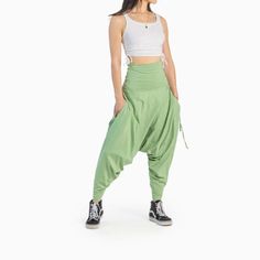 Buddha Pants Womens Lightweight Tapered Boho Hippie San Fran Organic Harem Pant Pistachio Features: 100% Organic Bamboo Cotton Lightweight Multifunctional With Two Pockets High Waist Jersey Tapered Leg Pull-On Style Tags: #Bohemian, #Boho, #Boho Chic, #Hippie, #Bohofashion, #Bohostyle, #Harem, #Lounge, #Pants, #Comfy Buddha Pants, Pants Comfy, Harem Pant, San Fran, Pants Womens, Lounge Pants, Boho Hippie, Pistachio, Tapered Legs