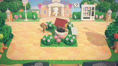 an animal crossing game is shown in this image