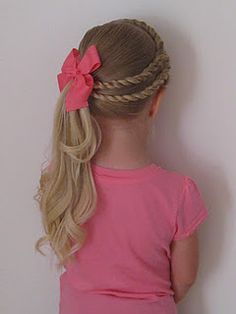 This cute style was what Bee wore on her first day of school. It's perfect for keeping the hair out of her eyes for a fun filled day of school and play! Girls Hair Styles, Girl Hair Dos, Girl Hair Styles, Princess Hair, Princess Hairstyles, Kids Hair, Toddler Hair, Crazy Hair, Girl Hair