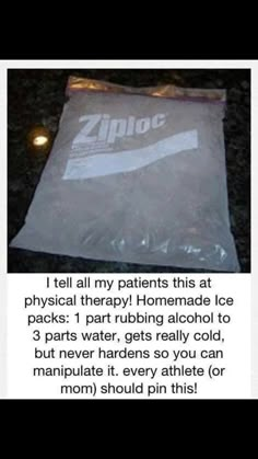 Homemade Ice Pack, Foam Rolling, Homemade Remedies, Ice Pack, Simple Life Hacks, Homemade Ice, Diy Life Hacks, Diy Life, Useful Life Hacks