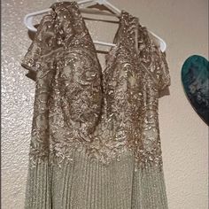 In Excellent Condition Only Worn For A Few Hours Size Xl But Also Fits Large Gold Bohemian V-neck Dress, Gold Dress, Xl Dress, Colorful Dresses, Womens Sizes, Womens Dresses, Women Shopping, Dresses, Gold