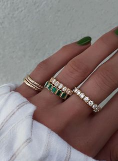 14kt gold emerald cut emerald bezel band | Luna Skye Luna Skye Jewelry, Teardrop Diamond Necklace, Bezel Band, Luna Skye, Teardrop Diamond, Bezel Necklace, Solid Gold Chains