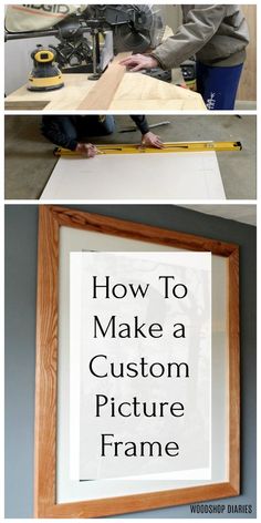 how to make a custom picture frame