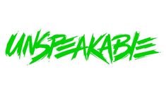 the word unspeakable written in green ink