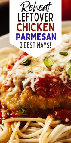 Have leftover chicken parmesan on hand from your favorite restaurant? Learn How To Reheat Chicken Parmesan using your air fryer (or Ninja Foodi), oven, or microwave to bring them back to life, tasting good as new in no time! Make it taste just like Olive Garden or Maggiano's all over again! Oven Parmesan Chicken, Oven Air Fryer, Reheat Chicken, Chicken Snacks, Dinner Leftovers, Baked Chicken Parmesan, Parmesan Crusted Chicken, Ninja Foodi