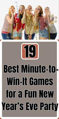 the best minute to win it games for a fun new year's eve party