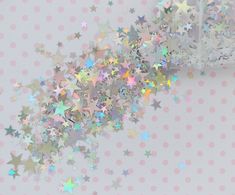 ♡Holographic silver star glitter in mixed sizes! This would be great for decoden, custom resin cabochons, scrapbooking, nail polish, slime, and other crafts!♡ 10mm - 3mm 5 grams please note: colors may appear different in person than they do on the screen --------------------------------------------------------------------------------------------------------- Other colors: Clear iridescent: https://www.etsy.com/listing/544513549/3mm-10mm-kawaii-clear-iridescent-mixed?ref=shop_home_active_89& Silver Shimmer Craft Supplies For Gifts, Art Slime, Cherry Hill, Resin Supplies, Ingredients List, Hollow Heart, Silver Stars, Face Painting, Other Colors