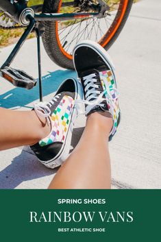 Rainbow Vans, Tiktok Account, Famous Footwear, Bike Riding, Vans Authentic Sneaker, Spring Shoes, Vans Shoes, Walking In Nature, Vans Sneaker