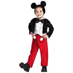 Buy Costumes Mickey Mouse Deluxe Costume for Toddler, Disney sold at Party Expert Mickey Mouse Halloween Costume, Toddler Boy Costumes, Toddler Fancy Dress, Disney Mickey Mouse Clubhouse, Halloween Infantil, Mickey Mouse Costume, Disney With A Toddler, Costumes For Halloween, Mouse Costume