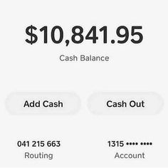 an iphone screen showing the cash balance for $ 10, 849 95 and how to use it