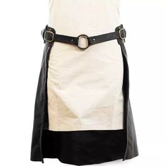 Take your cosplay game to the next level with this Medieval Viking Pirate Shieldmaiden Battle Skirt. Made of sturdy PU leather, the skirt is adorned with a steampunk-inspired armor design and equipped with a belt and tassets for added protection. Perfect for any knight, warrior, or adventurer looking to make a statement (or fend off foes). SPECIFICATIONS Brand Name: NoEnName_Null Gender: Unisex Department Name: ADULT Item Type: SKIRTS Characters: Pirate Components: pants Source Type: Historical Steampunk Costume Skirt In Black, Steampunk Style Black Costume Skirt, Black Steampunk Skirt For Costume, Gothic Black Skirt For Larp, Black Steampunk Cosplay Costume For Fantasy Events, Black Warrior Cosplay Costume For Fantasy Events, Medieval Black Cosplay Costume For Larp, Black Warrior Cosplay Costume For Larp, Medieval Festivals Black Cosplay Costume For Fantasy Events