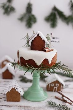 an instagram page with a gingerbread cake on it