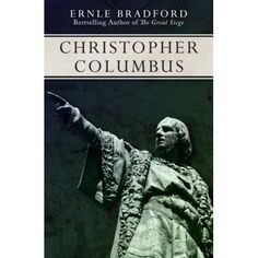 a book with an image of a statue in the background and text that reads, christopher columbus