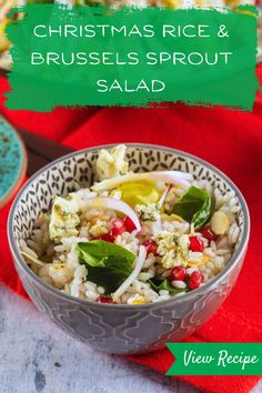 This Christmas Rice and Brussels Sprout Salad is the perfect balance of healthy and festive. With vibrant colors and a mix of textures, it combines crispy Brussels sprouts, fluffy rice, and a medley of flavors. Whether you're hosting a party or keeping it cozy, this dish is a must-try for a wholesome and delicious addition to your spread.