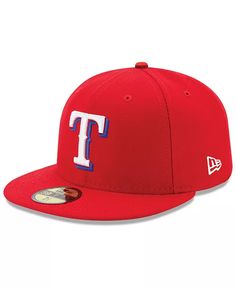 New Era - Authentic Collection 59FIFTY Cap Texas Rangers Hat, Rangers Team, Red Crown, New Era Cap, Fitted Caps, New Era 59fifty, Texas Rangers, Fitted Hat, Hat Sizes