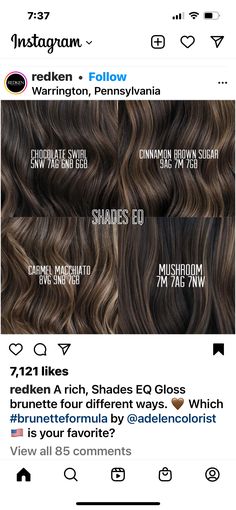 Toner For Brown Hair, Cool Tone Brown Hair, Matrix Hair Color, 2024 Haircuts, Hair Glaze, Cool Brown Hair, Short Hairstyle Ideas, Matrix Hair