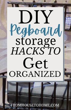 Pegboard Storage Hacks: 5 Ways To Make Cheap DIY Pegboard Baskets Organizing Ideas Bathroom, Hang Pegboard, Bathroom Organizing Ideas, Pegboard Baskets, Diy Peg Board, Tool Pegboard, Pegboard Craft Room, Pegboard Bins, Storage Ideas Organizing