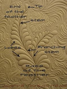 the diagram shows how to make a quilt with different stitchs and stitches on it