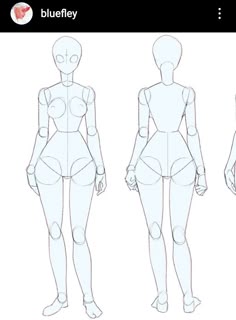 an animation character is shown in three different positions