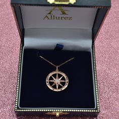 Compass Pendant, Fine Silver Jewelry, Compass Necklace, Gold Rings Jewelry, Blue Sapphire Diamond, Stacked Jewelry, Gemstone Necklace Pendant, Fantasy Jewelry, Sapphire Diamond