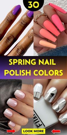 Vibrant Nails, Seasonal Nails, Gel Polish Colors