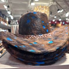 Genuine premium cow hide fur unisex sombrero   All cow hide fur 1" leather braided hat band Rim unlined Head top lined 4" large brim Luxury Fur Felt Cowboy Hat For Kentucky Derby, Luxury Fur Felt Cowboy Hat For Outdoor, Luxury Wide Brim Cowboy Hat For Western-themed Events, Luxury Fur Felt Top Hat For Western-themed Events, Luxury Fur Felt Elegant Cowboy Hat, Luxury Elegant Fur Felt Cowboy Hat, Luxury Top Hat For Western-themed Events, Luxury Fur Felt Cowboy Hat For Western-themed Events, Luxury Fur Felt Cowboy Hat With Curved Brim