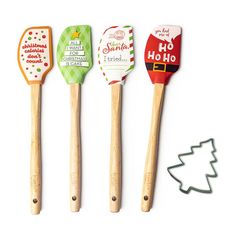 Christmas Spatula Cookie Cutter Set Krumbs Kitchen Home - Kitchen & Dining Homemade Baking Mixes, Homemade Baking, Kitchen Christmas, Baking Mixes, Treat Gift, Holiday Kitchen, Silicone Spatula, Candle Wax Melts, Metal Tree