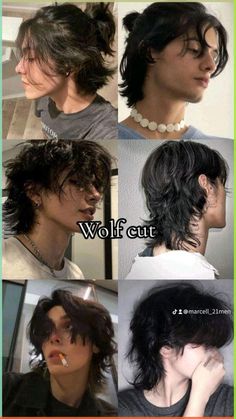 Edgy Men Hairstyles, Edgy Hair Men, Wolf Haircut Men, Wolf Cut Men, Wolf Cut Hair Long, Haircut Wolf, Haircut Options, French Crop, Long Wolf Cut