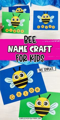 bee name craft for kids to make