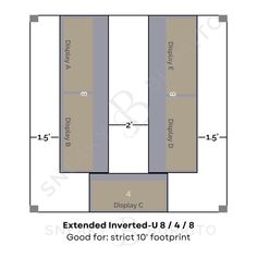 the floor plan for an apartment with three separate rooms and one attached to each other