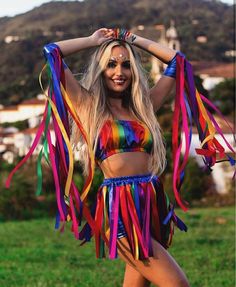 Diy Karneval, Pride Parade Outfit, Carnaval Outfit, Carnaval Costume, Festival Outfits Rave, Summer Festival Outfit, Outfits Rave, Music Festival Outfits, Coachella Outfit