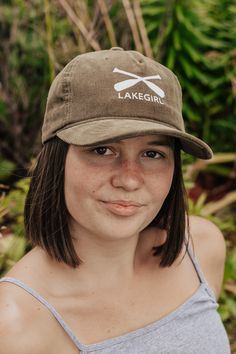 Lakegirl Web Exclusive! Corduroy low profile cap with a self fabric adjustable back strap and embroidered logo. 100% cotton Corduroy Cap, Lake Girl, Back Strap, Low Profile, Womens Bottoms, Womens Tops, ? Logo, Fabric