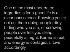 a poem written in white on a black background with the words, one of the most underrated ingredients for a good life is a clear