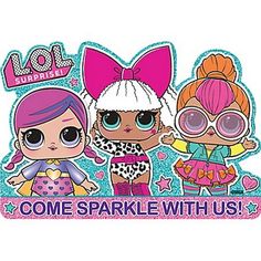 LOL Surprise! Invitation Set w/ Envelopes (8ct) Size: One Size.  Color: Multicolor. Boy Party Games, Backyard Party Games, Diy Party Crafts, Bridal Party Games, Sparkle Party, Postcard Invitation, Doll Party, Kids Party Supplies, Birthday Surprise Party