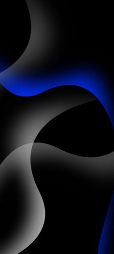 an abstract black and blue background with curves