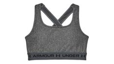 The Under Armour Women's Crossback Heather Mid Sports Bra features HeatGearÂ® fabric and removable, perforated cups. | Under Armour Women's Crossback Heather Mid Sports Bra (Extra Small) | Academy Sports & Outdoors Academy Sports, Under Armour Women, Heathers, Under Armour, Sports Bra, Bra, Sports, Clothes For Women, Fabric