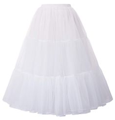 PRICES MAY VARY. The Underskirt could be accompaniment for wearing under Wedding Dress/Bride/Bridesmaid Dress/Prom dress/Evening dress/Fancy dress or as ball gown skirt It has 3 layers:the outer layers 2 of the tulle layers,a layer of soft lining can prevent scratches gentle sensitive skin. Besides, our dress has 2 lengths，one is 38.3' lenghth, and the other is as the size increases that the length is different. You could select the suitable size base on Our Size Chart. Waist elastic strench art Pretty Lace Dresses, Womens Tulle Skirt, Tule Rok, Gonna In Tulle, Skirt Tulle, Fashion Hairstyles, Retro Skirt, Hoop Skirt, Ball Gown Skirt