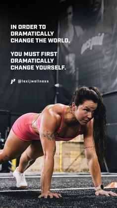 In order to dramatically change the world, you must first dramatically change yourself #1stphorm #inspirationalquote #motivation #createchange #fitnessmotivation